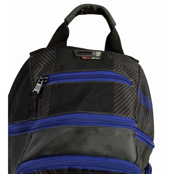 FŪL‎ Overton Backpack 20" Gray Blue Audio Port  Padded Vented Back Panel - Picture 7 of 14